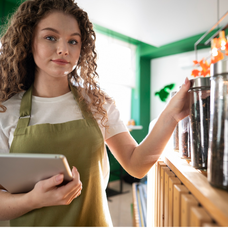 Restaurant staff taking Inventory